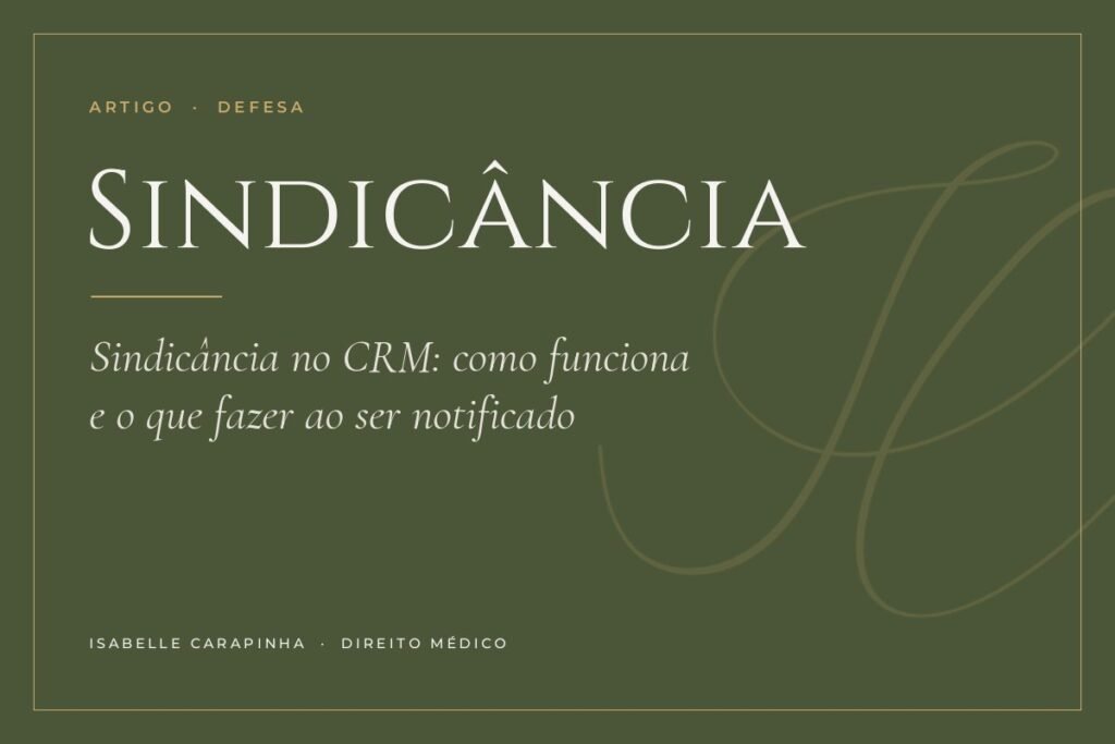 Capa do artigo: Sindicância no CRM: como funciona e o que fazer ao ser notificado